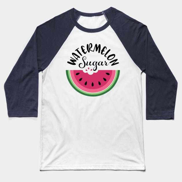 Watermelon Sugar Summer Baseball T-Shirt by SabrinaEgger